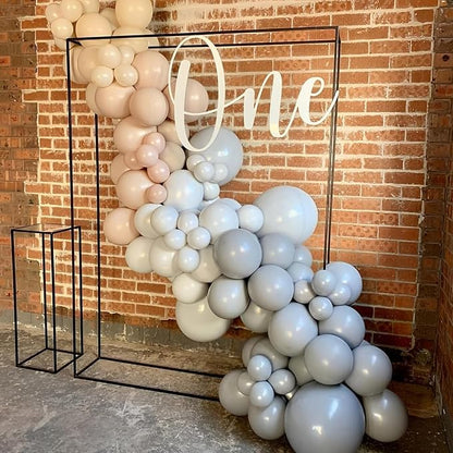 Voircoloria 90pcs Gray Balloons Garland Arch Kit, 18 12 10 5 Inch | - Image 4