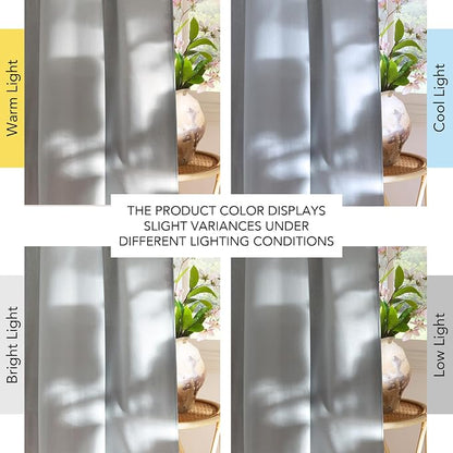 NICETOWN Light Cyan Linen Curtains - Image 7