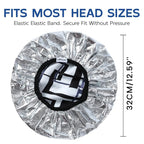 Years calm Shower Cap for Men, Waterproof & Heat-Retaining Hair Treatment Cap – Reusable Men’s Shower Cap with Foil Lining, Elastic Band, for Steam Care, Hair Mask & Oil Conditioning