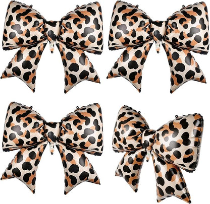 4pcs Jumbo Oversized Ribbon Balloons Coquette Bow Balloons Bow Party Coquette by Unknown