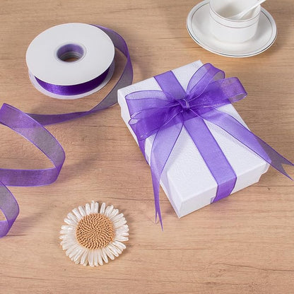 Sheer Organza Ribbon 1 Inch Chiffon Ribbons - Image 5