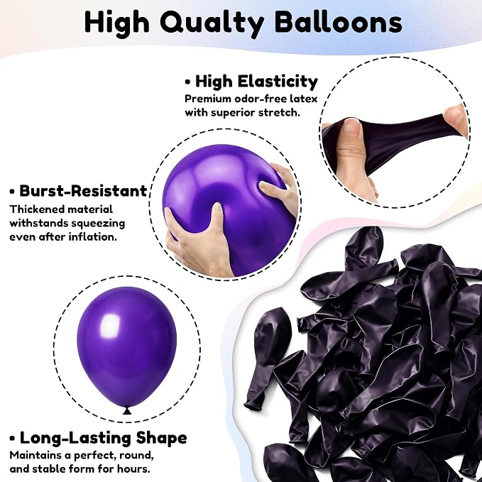 Purple Balloons, Baby Shower, Anniversary, Graduation, Wedding Decorations - Image 5