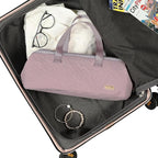 NISHEL Hair Tools Travel Carrying Bag, Portable Hair Air Wrap Dryer Case, Hair Dryer/Curling Iron/Airstraight Attachment Organizer, Peach Pink