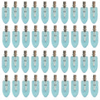 No Crease Hair Clips Makeup Pin Curl Clip Bulk 40Pcs Multicolor No Bend Dent Bang Creaseless Hair Clips for Makeup Application Bangs Hairpin Setting Pins Clip for Women Styling (Translucent Blue)