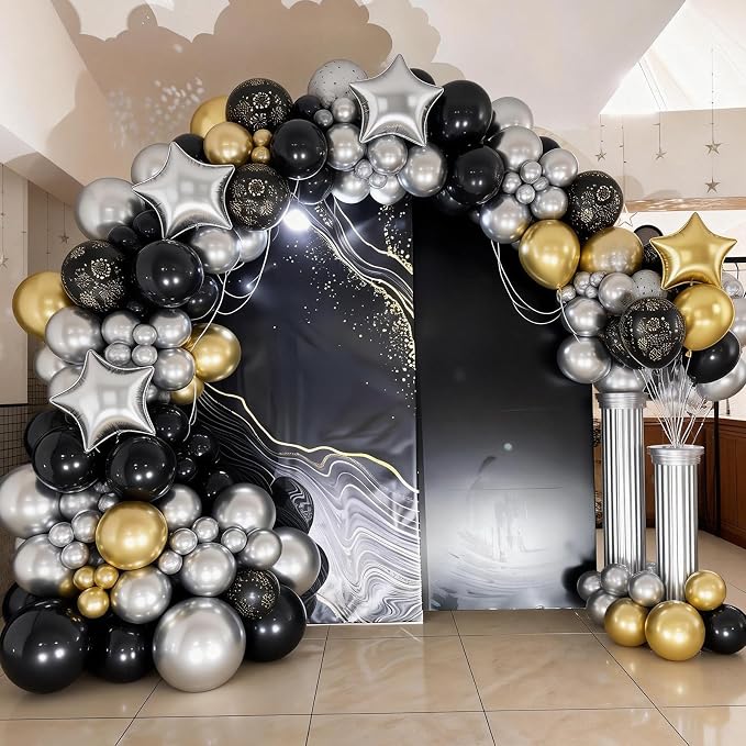 Black and Gold Balloons - Image 8