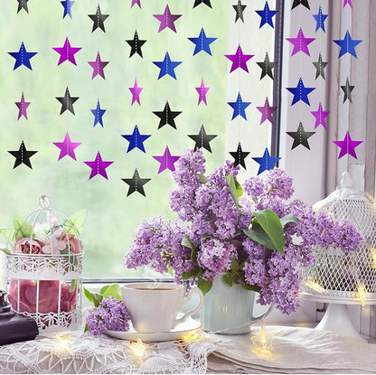 Patelai Glitter Star Garland Banner 2026 Graduation Decor 130 Feet Star Hanging - Image 5