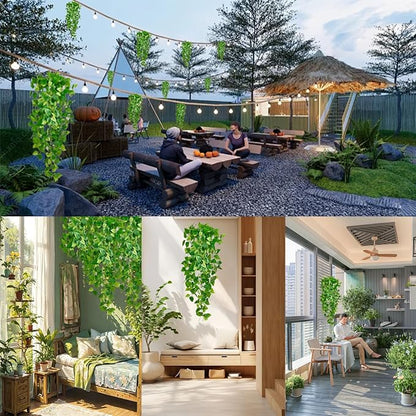 Fake Hanging Plants Vinesfor Room Decor, Artificial Ivy Greenery Garlands - Image 7