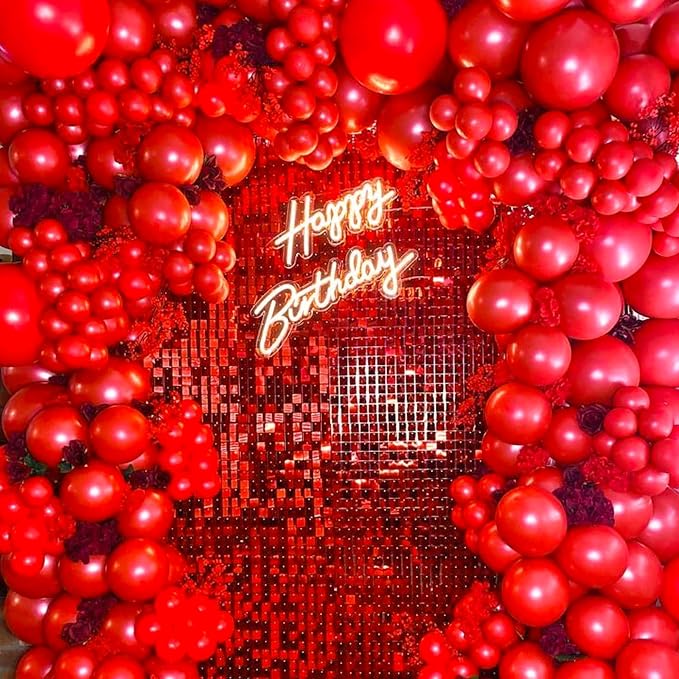 PartyWoo Red Balloons 50pcs Small Mini Latex Matte Balloons 5 Inch | Graduation - Image 9