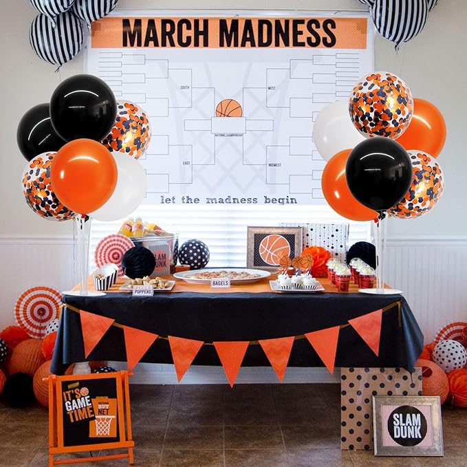 TONIFUL Halloween Balloon Stand Black Orange Balloon Centerpiece - Image 5
