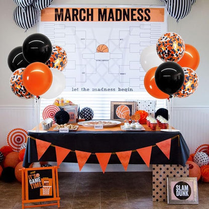 TONIFUL Halloween Balloon Stand Black Orange Balloon Centerpiece - Image 5