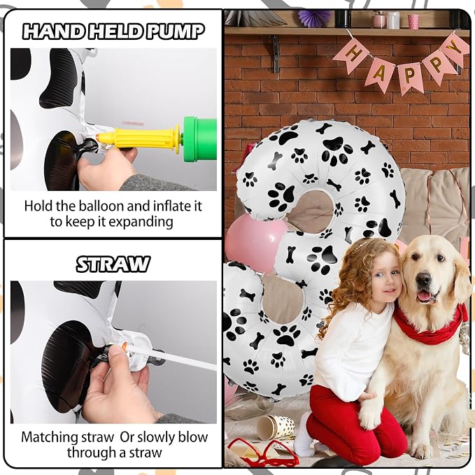 40 Inch Dog Foil Birthday Balloons - Image 4