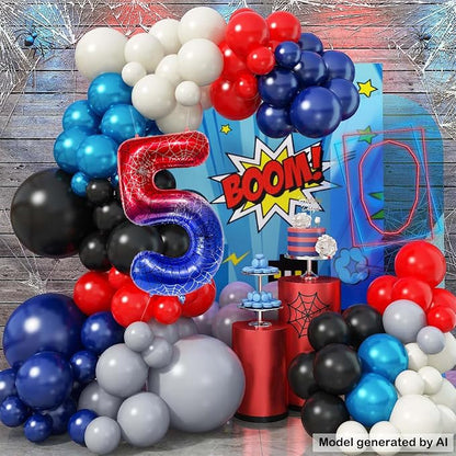 40 Inch Spider Number 5 Foil Balloons - Image 5