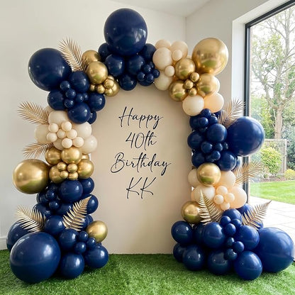 RUBFAC 135pcs Navy Blue Balloons Different Sizes 18 12 10 5 Inch Dark Blue - Image 5