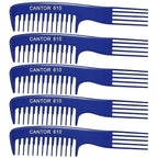 Cantor Lift Teasing Wide Tooth Comb - 5 Pack Chemical and Heat Resistant Detangler - Anti Static for All Hair Types - Durable and Lightweight