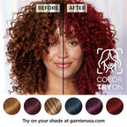 Garnier Hair Color Nutrisse Ultra Color Nourishing Creme, BR3 Intense Burgundy (Lotus Berry) Red Permanent Hair Dye, 1 Count (Packaging May Vary)