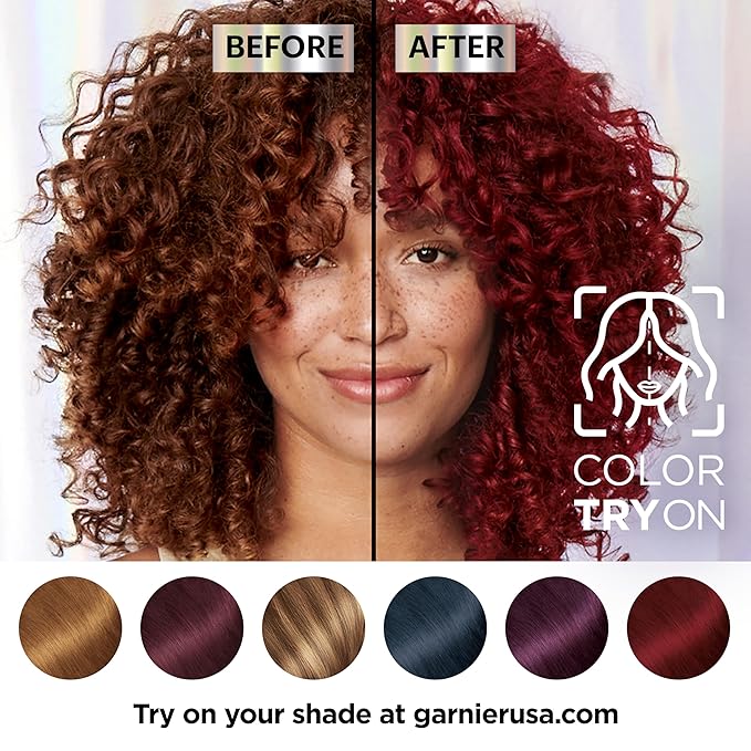 Garnier Hair Color Nutrisse Ultra Color Nourishing Creme, BL21 Reflective Blue Black (Blackberry Mojito) Permanent Hair Dye, 1 Count (Packaging May Vary)