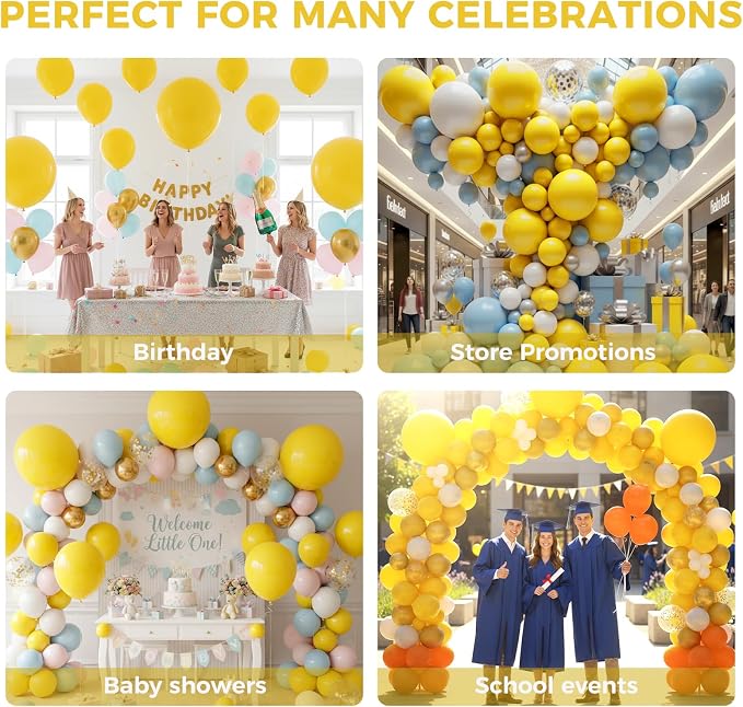 LOVESTOWN 18 Inch Yellow Large Balloons, Wedding Sunflower Bridal Shower - Image 5