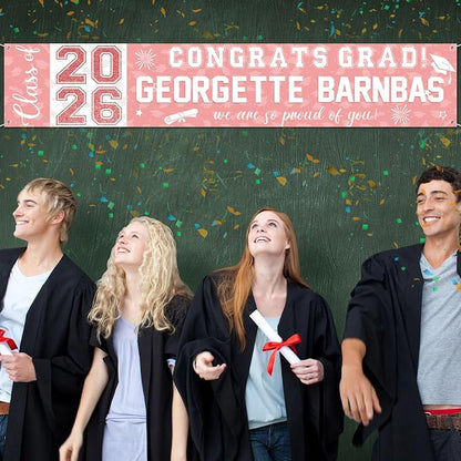 Graduation Congratulations Banner Decorations, Class of 2026 Personalized - Image 6