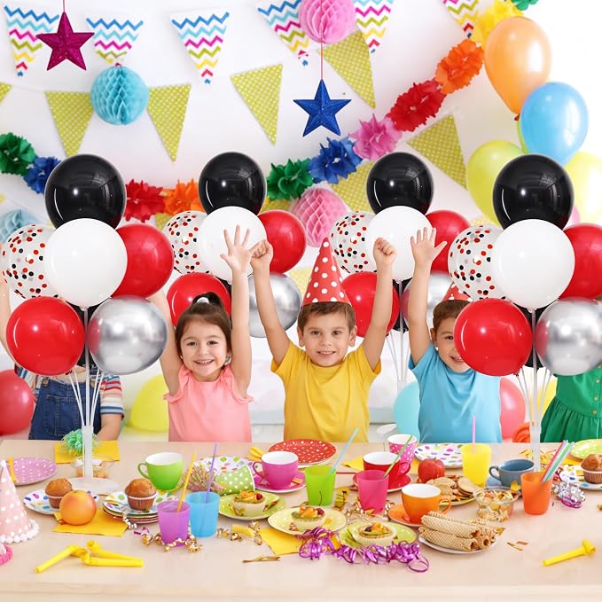 4 Sets Red Black Balloons Stand - Image 8