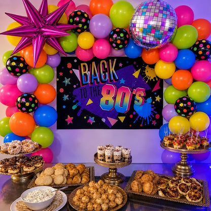 Neon Balloons, 12Inch Disco Rainbow Balloons, Hot Pink Blue Green Orange Purple - Image 6