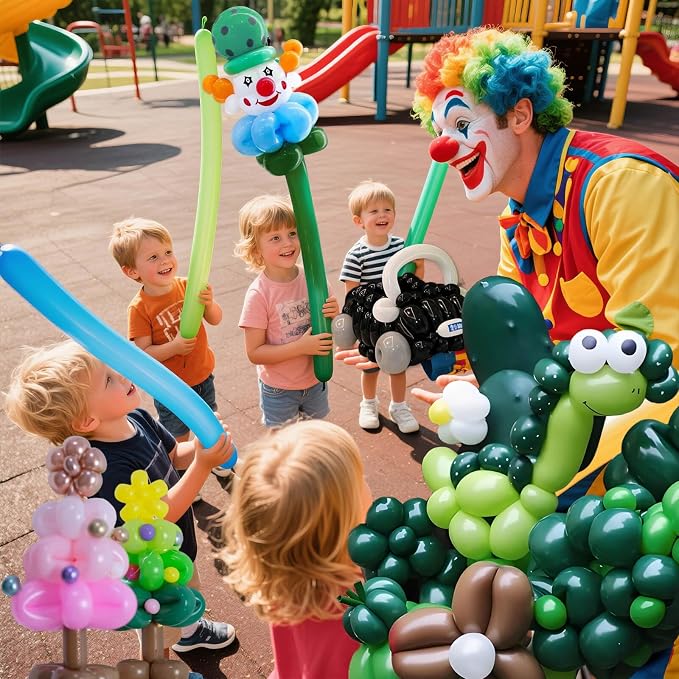 Forest Green Long Balloons Premium 260 Twisting Balloons Animals Magic - Image 6