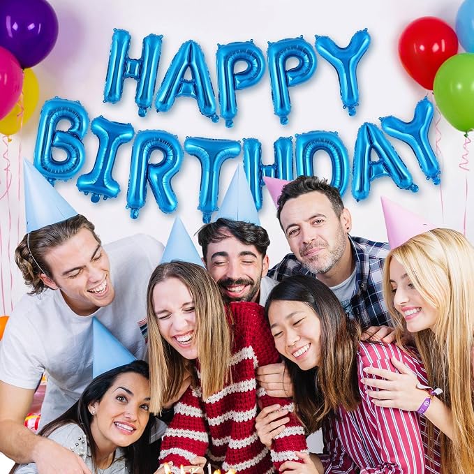 Happy Birthday Balloons Banner, Foil Balloon Personalized Name Letters Balloons - Image 5