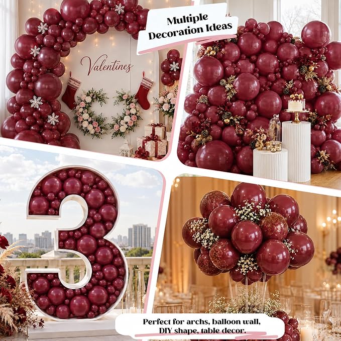 Burgundy Balloons - Image 5