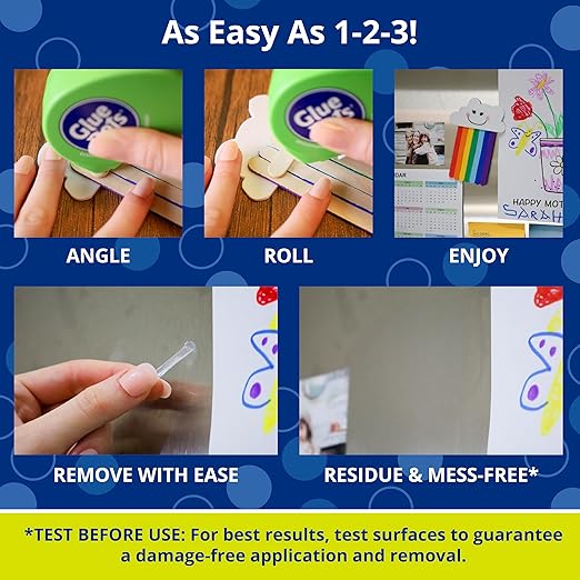 Glue Dots, Removable Dots Dot N' Go Dispenser, Double-Sided, .38 Inch, 200 Dots - Image 3