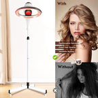 3-in-1 Orbital Rotating Hair Processor, Portable Removable Hood Dryer, Multifunctional Adjustable Hair Steamer, Vertical Professional Styling Infrared Hair Dryer, 950W for Salon Home Use, Gray