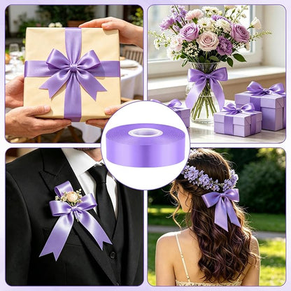 1In 30Yards Violet Satin Ribbon - Image 4