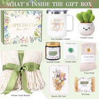 Get Well Soon Care Package for Women, Unique Birthday Gifts for Women, Thank You, Get Well, Sympathy Gift Baskets Spa Gifts Inspirational Friendship After Surgery Gift Blanket, Box for Her Grandma