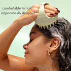 Nature Spell Scalp Massager & Scrubber, Soft Silicone Bristles, Oil Applicator & Exfoliator for Wet and Dry Hair
