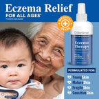 SkinSmart Antimicrobial Eczema Therapy with Hypochlorous Acid, Safely Removes Bacteria so Skin Can Heal, for Adults, Kids and Seniors, Travel Size 2 Ounce Clear Spray (Pack of 3)