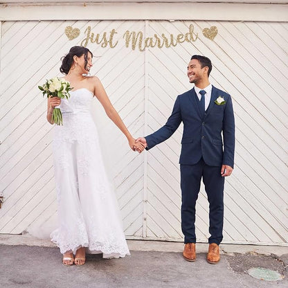Pre-Strung Just Married Banner - Image 2