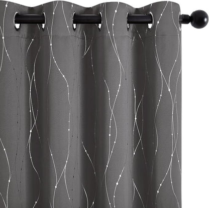 Deconovo 100% Blackout Living Room Curtains 84 Inches Long, Thermal Insulated - Image 8