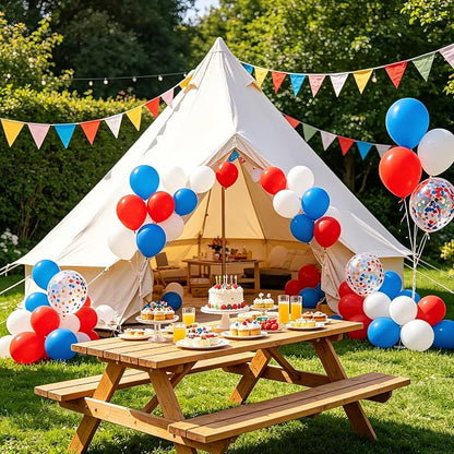 Red White Blue Balloon Arch, Patriotic Decorations - Image 3