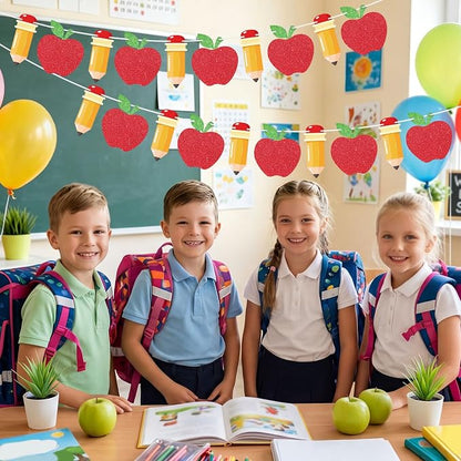 2 Pcs Pencil Apple Banner Garland - Image 8