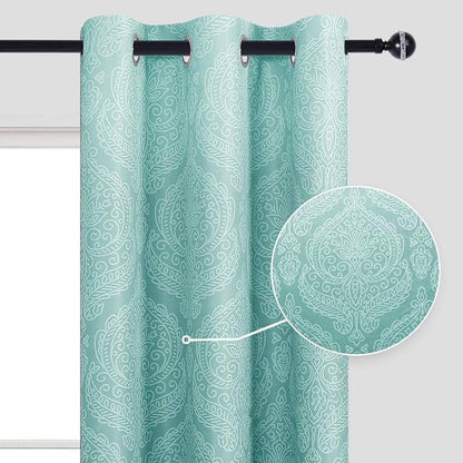 DWCN Teal Ombre Blackout Curtains - Image 2