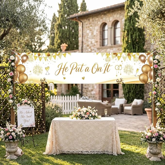 Just Engaged Banner Decorations - Image 3