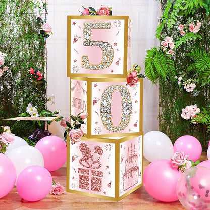 DataMoon 50th Birthday Decorations Boxes - Image 9