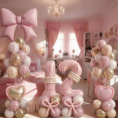40 Inch Dusty Pink 12 Number Balloon - Image 4