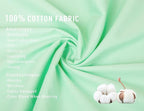 Sunflower King Pillowcases Set of 2, 100% Cotton King Pillow Cases 2, 20×40 inches Zephyr Green, Soft and Breathable