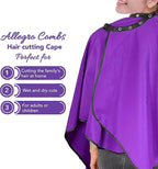 Allegro Combs Cutting Capes Adjustable 46X60 In. One-Size-Fits-All Stainless Steel Snap Buttons