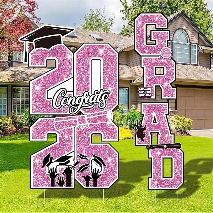 Graduation Yard Sign Class of 2026 Decorations by Govpy