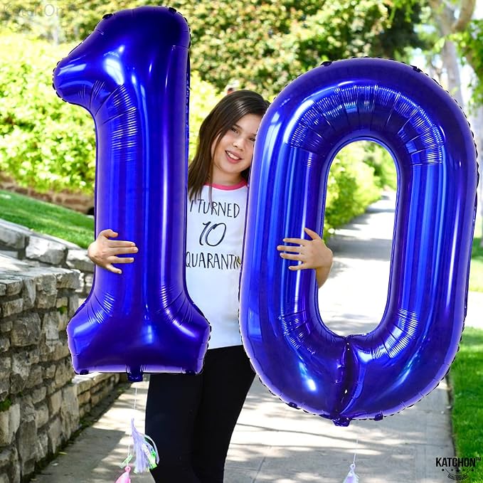 KatchOn Navy Blue Number 0 Balloon 40 Inch | 0 Navy Blue Balloons, 0 Navy Blue - Image 2