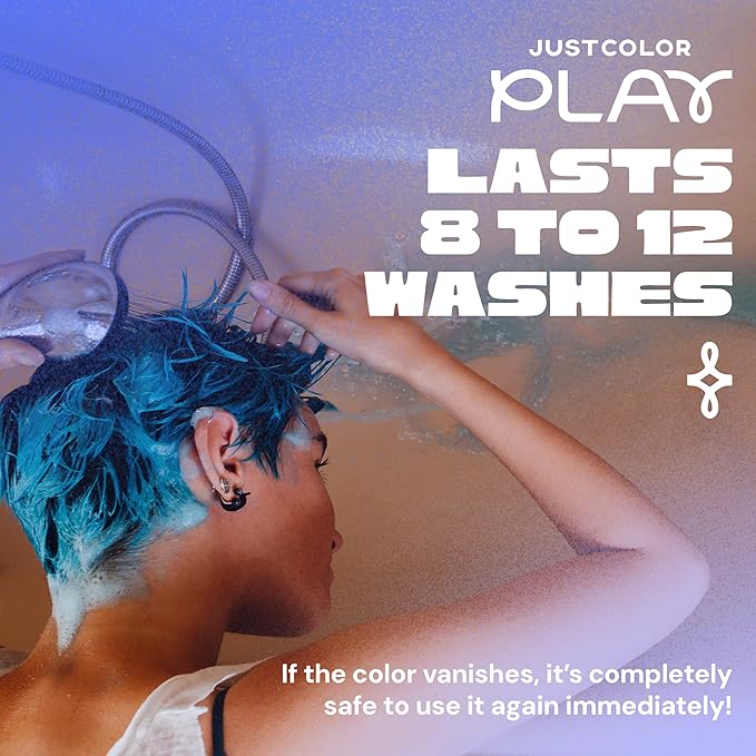 Just Color Hair Dye Spray | Semi-Permanent | 10-Minute Process | Custom Color Options | Clementine Orange | Leave in Conditioner | Ammonia & PPD Free | Lasts 8-12 Washes | Pack of 2