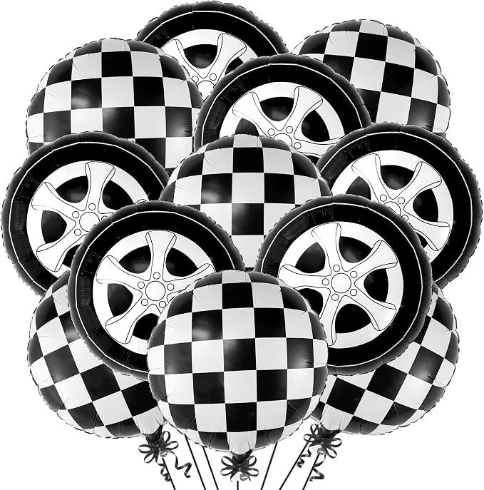 KatchOn, Huge Tire Balloons and Checkered Balloons by KatchOn