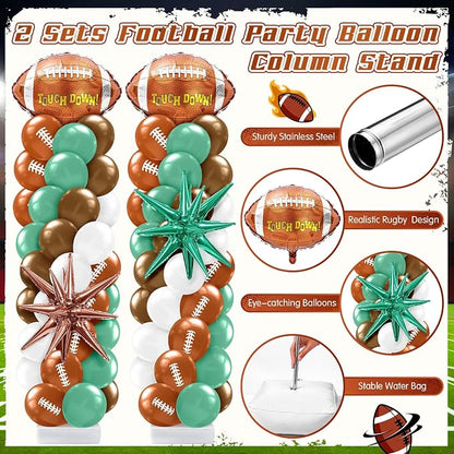 Kasyat 2 Sets Football Balloon Column Stand Kit - Image 3