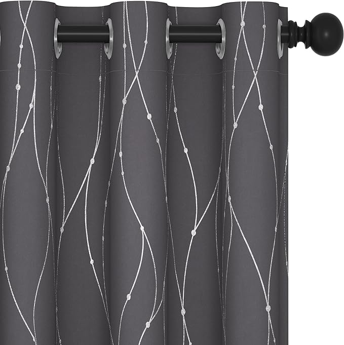 Deconovo Living Room Curtains 63 Inches Long, Thermal Insulated, Room Darkening by Unknown