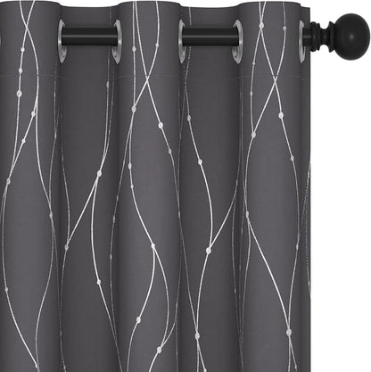Deconovo Living Room Curtains 90 Inches Long, Thermal Insulated, Room Darkening by Unknown